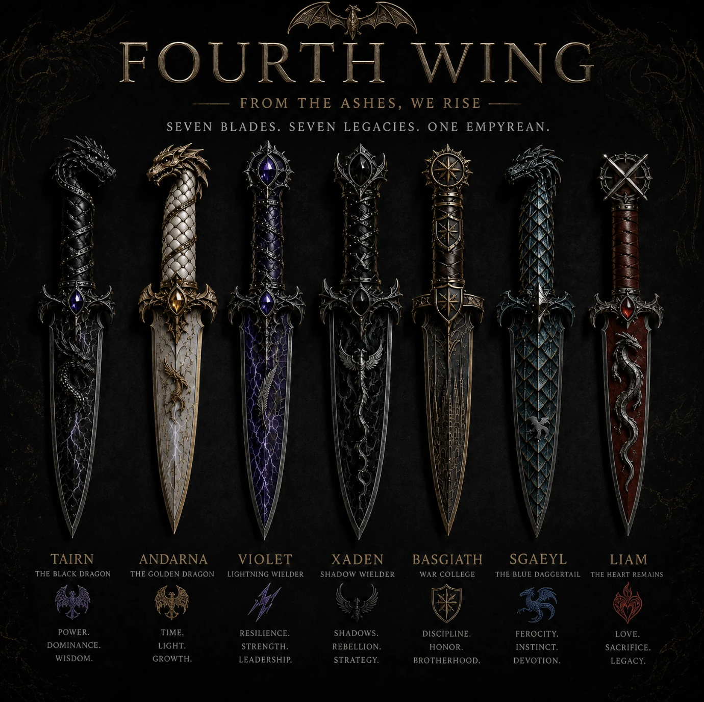 Fourth Wing – The Complete Fantasy Collector’s Dagger Set